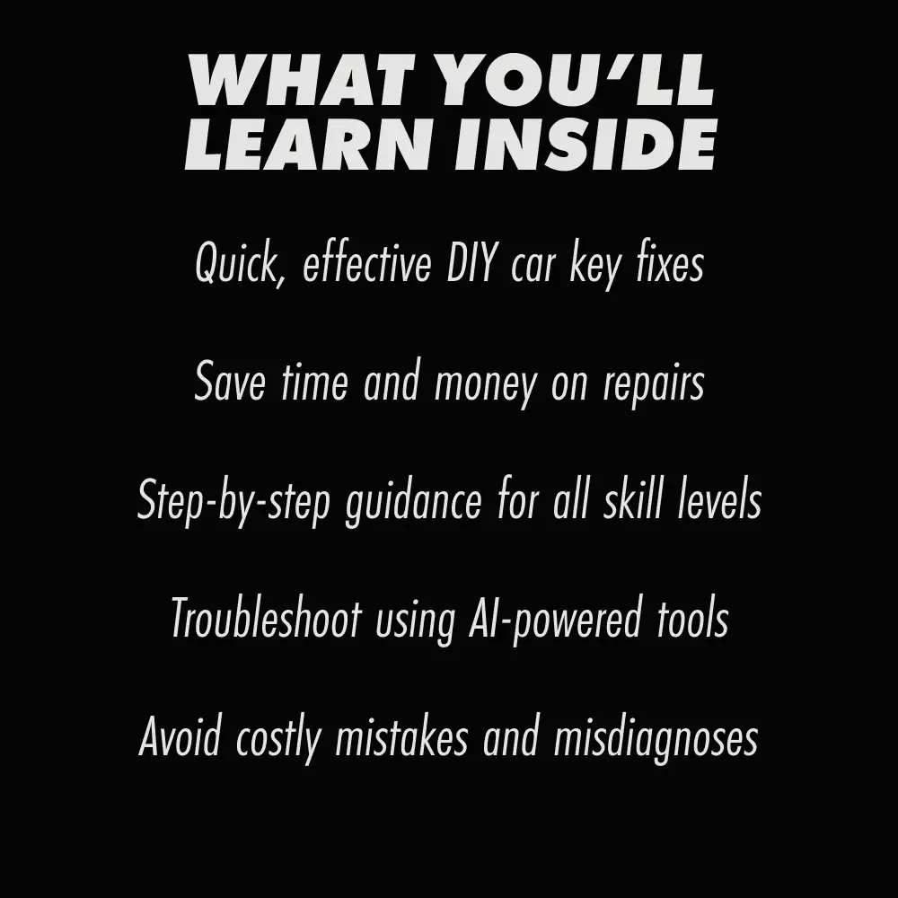 Fixing a Car Key That Won’t Move - A Step-by-Step Guide to Repair Your Key and Ignition Troubles