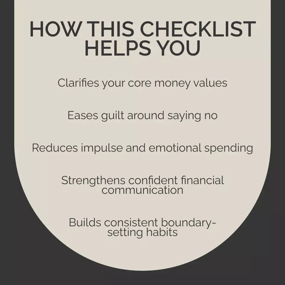 The Boundaries & Balance Checklist | Money Boundaries in Daily Life Guide for Clarity, Confidence & Calm