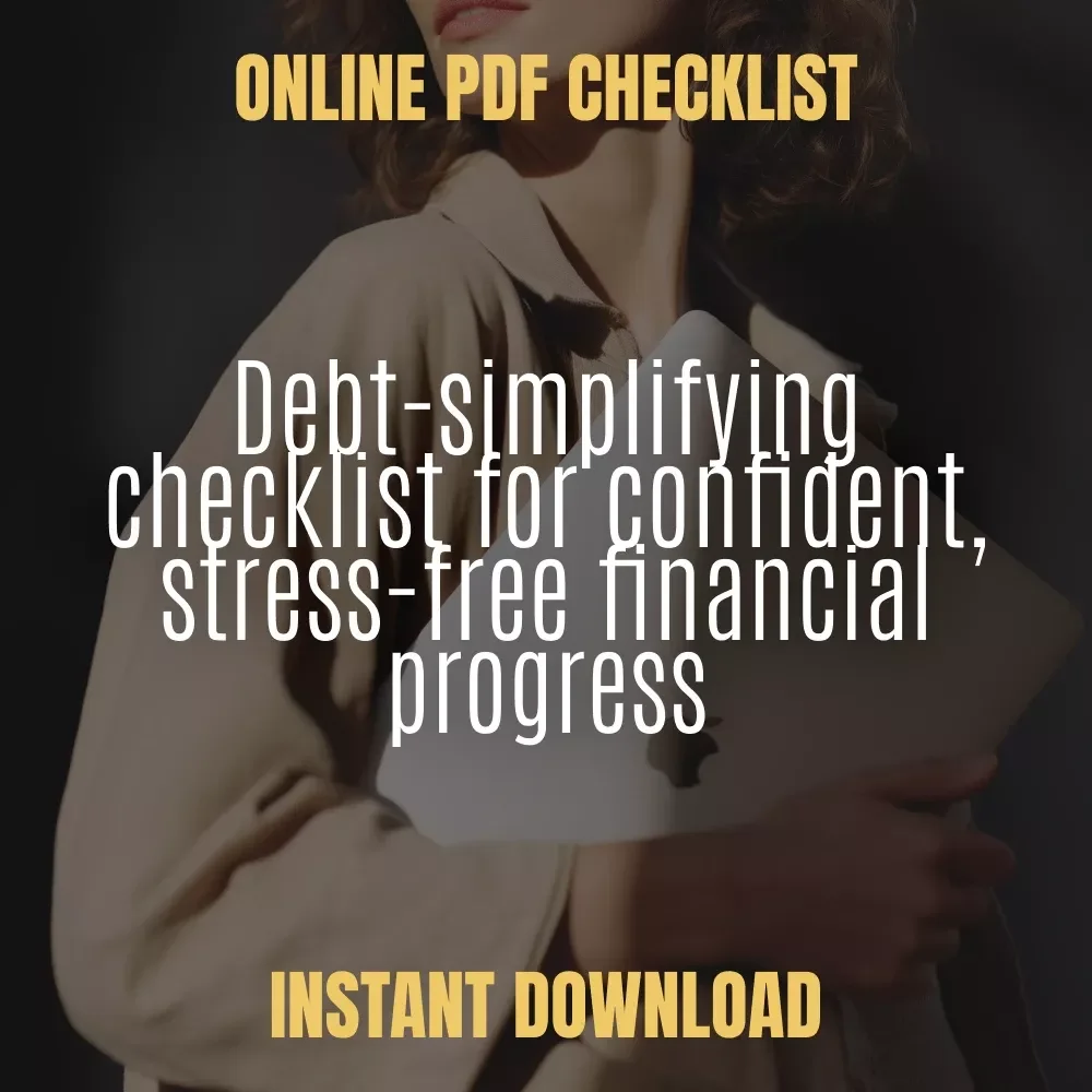 The “Ditch the Debt Spiral” Checklist | Debt Consolidation Guide | Bad Credit Help | Printable Financial Checklist for Budgeting & Loan Prep