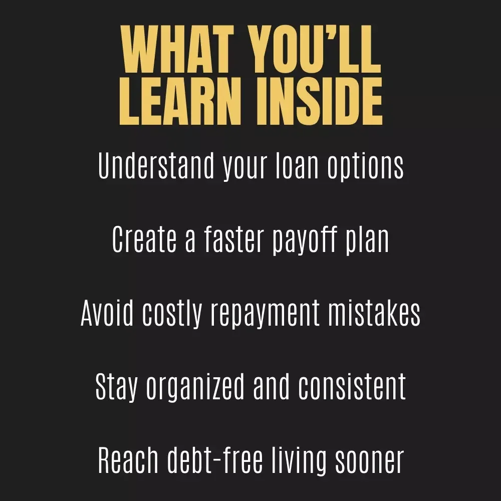 The Ultimate Guide to Paying Off Student Loans Quickly | Step-by-Step Plan for Financial Freedom | Learn How to Pay Off Student Loans Fast | Digital Download