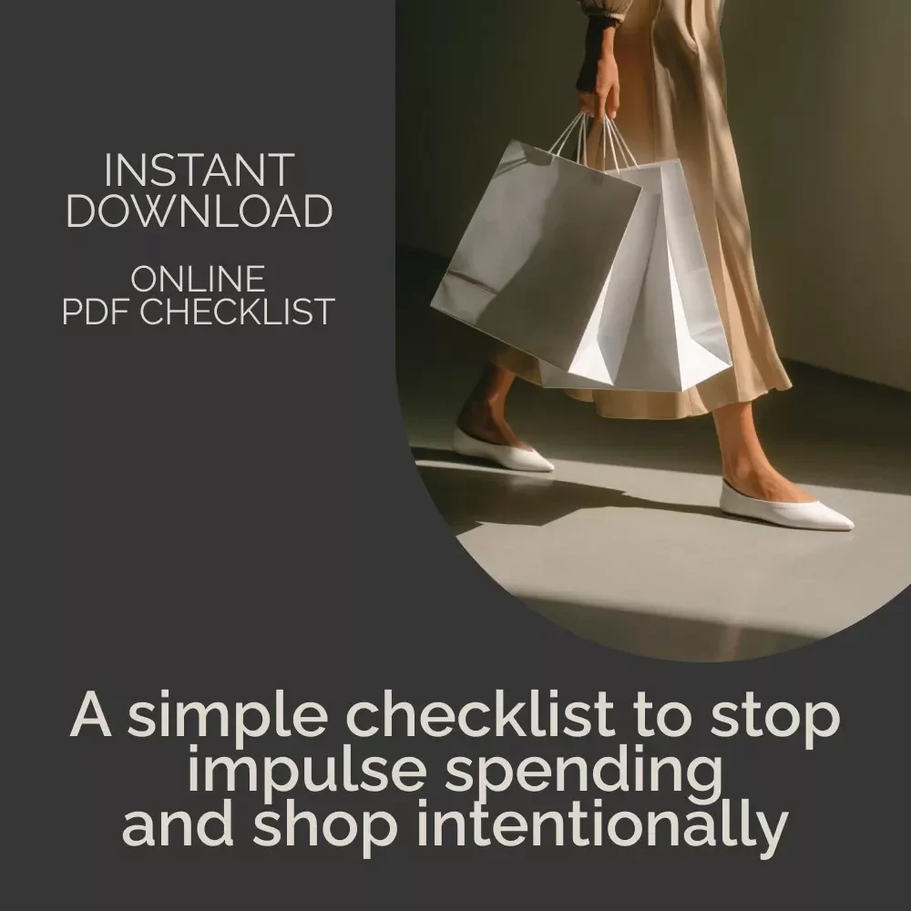 The “Impulse-Buying Buster” Checklist | How to Avoid Impulse Buying | Printable Budgeting & Mindful Spending Guide