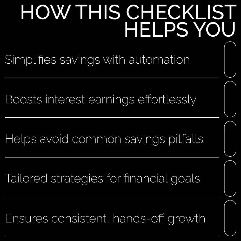 The “Set It & Grow It” Savings Automation Checklist - Your Ultimate Guide to Hassle-Free Saving