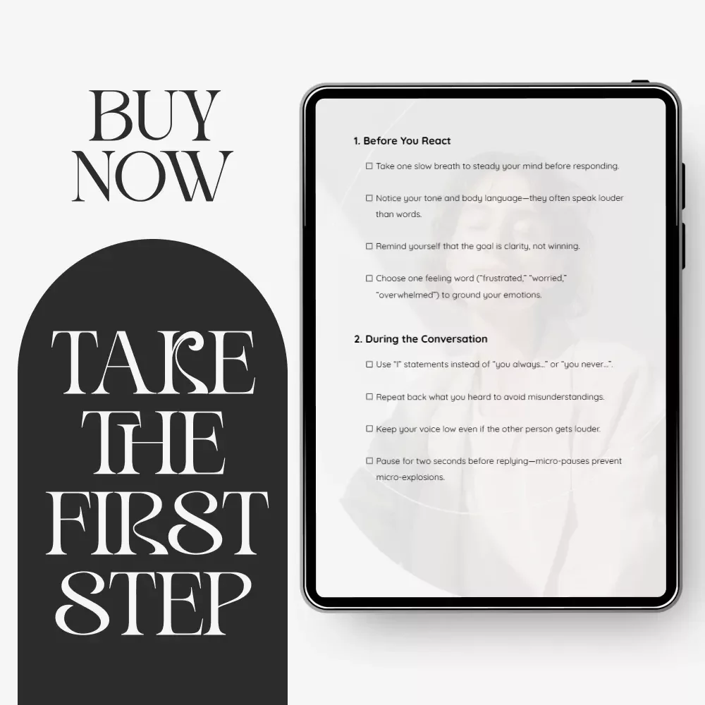 Calm in the Moment Checklist
