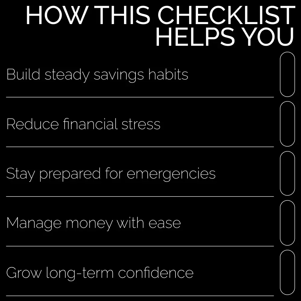 Cash Reserve Survival Checklist | Digital Finance Guide for Building a Cash Reserve | Emergency Fund Planner for Saving Smarter & Stress-Free Living