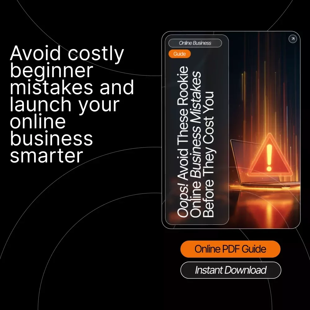 Oops! Avoid These Rookie Online Business Mistakes Before They Cost You – Online Business Guide for Beginners, Digital Download, Entrepreneur Startup Helper, Avoid online business mistakes beginners make