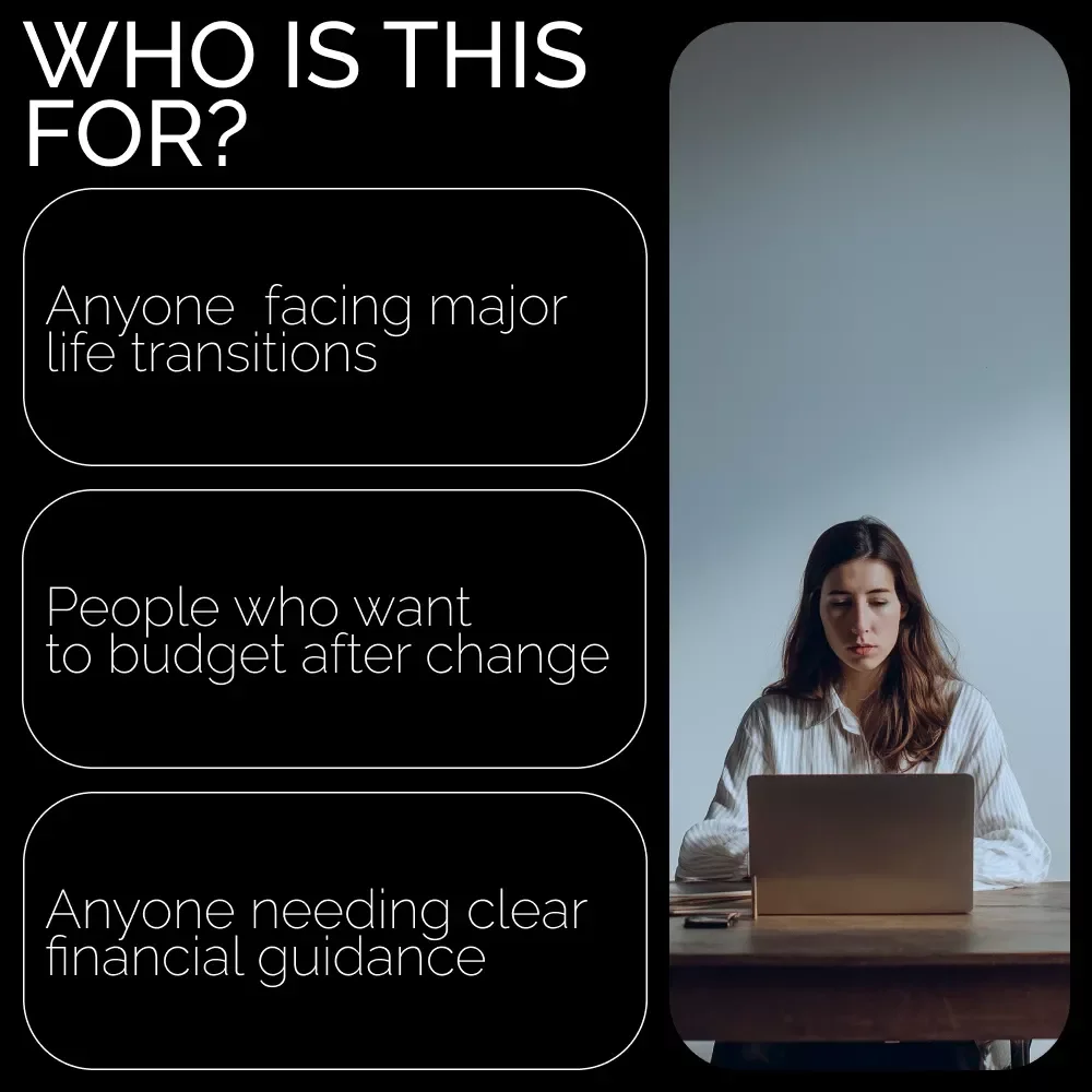 Rising from Change: Budgeting After Major Life Events | Ebook for How to budget after a major life change | Financial Reset Guide for Life Transitions