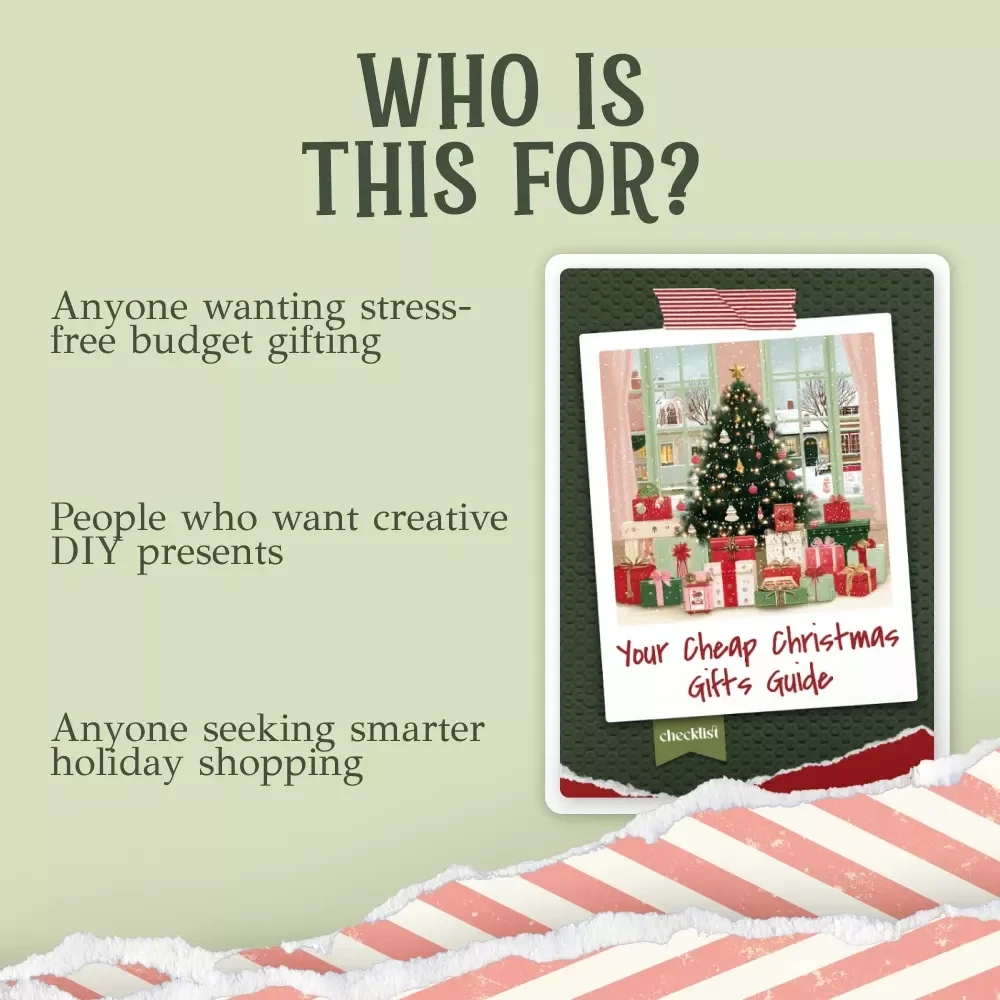 Your Cheap Christmas Gifts Guide – Budget-Friendly Holiday Checklist, Frugal Gifting Planner, Cheap Christmas Gifts Ideas, Printable Digital Download