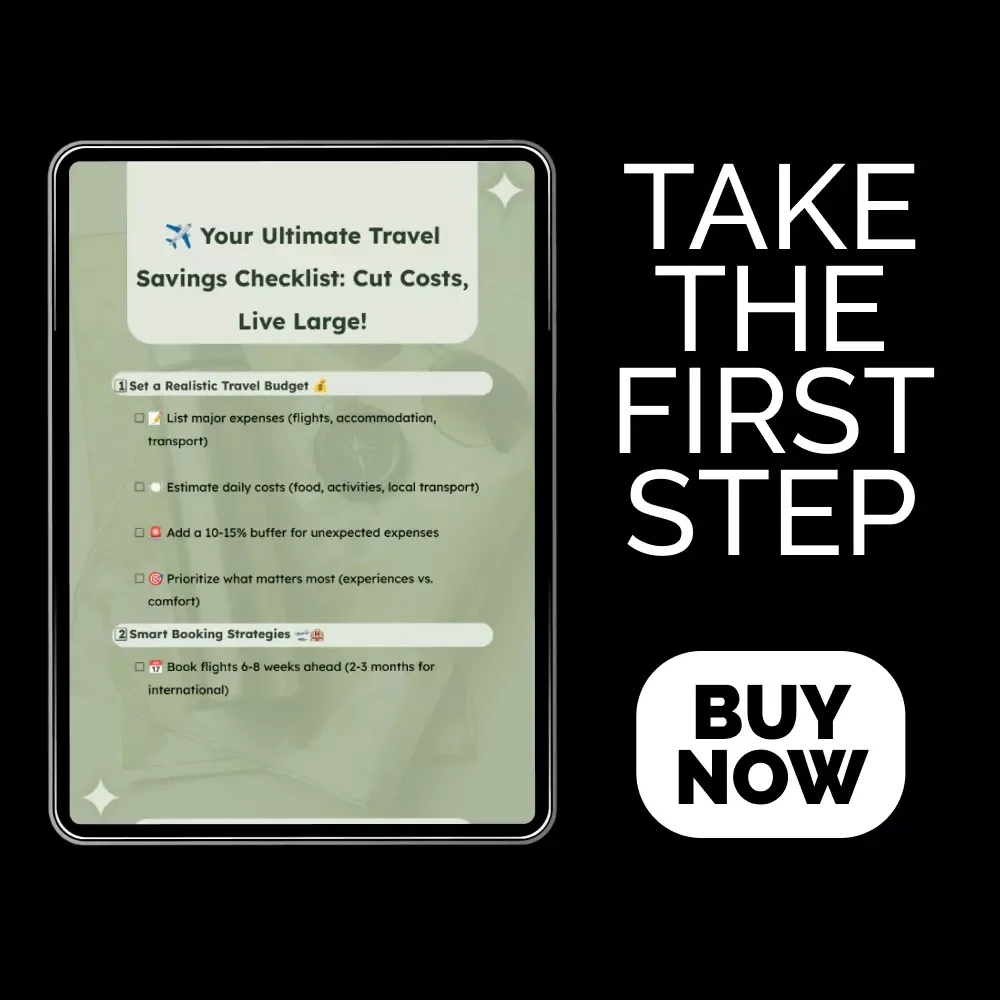 Your Ultimate Travel Savings Checklist: Cut Costs, Live Large – Printable Budget Planner, Travel Savings Guide, How to Cut Travel Costs Checklist, Digital Download for Smart Travelers