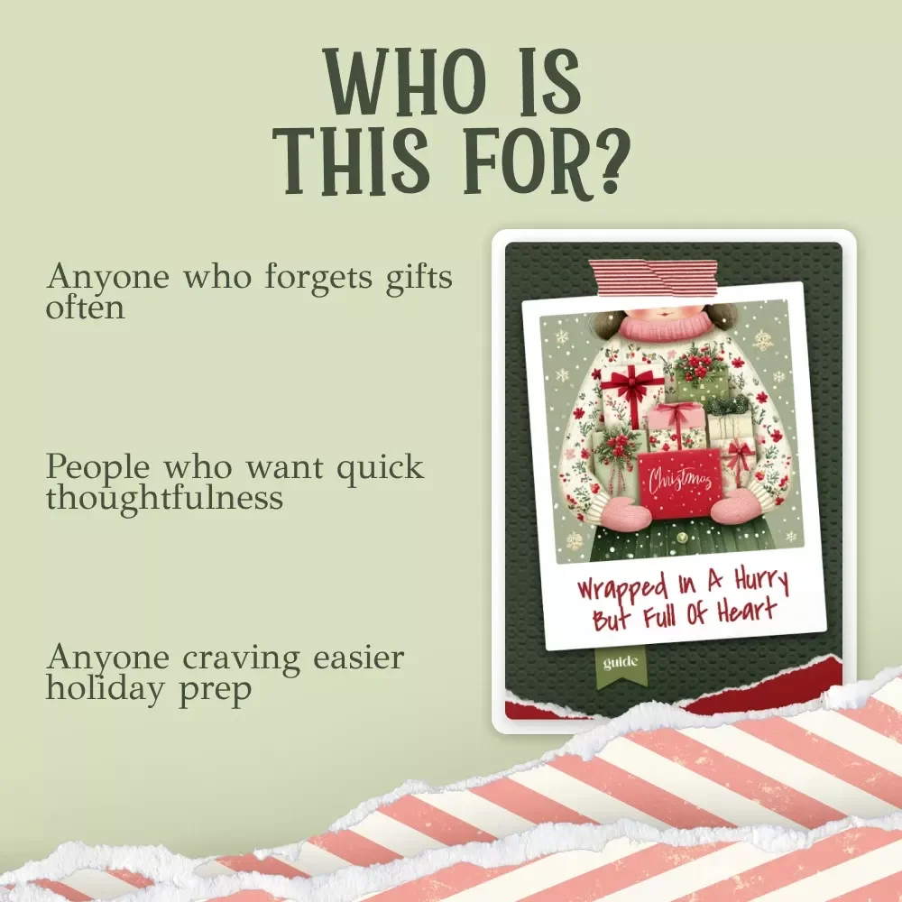 Wrapped in a Hurry But Full of Heart – Last Minute Christmas Gift Ideas Guide | Thoughtful Fast-Gifting eBook for Busy Shoppers