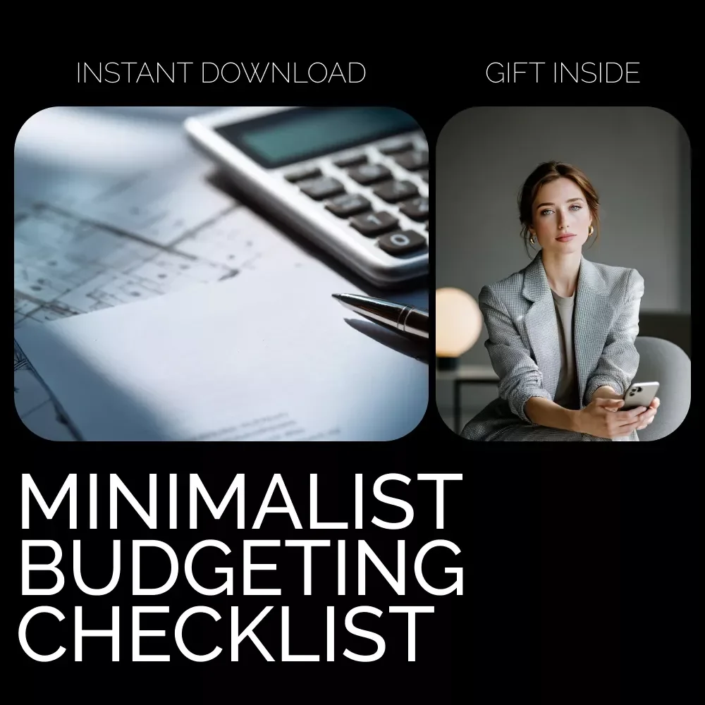 The “Keep It Simple, Save a Lot” Minimalist Budgeting Checklist | Simple Budget Template • Minimalist Finance Guide • Digital Download for Clarity & Savings