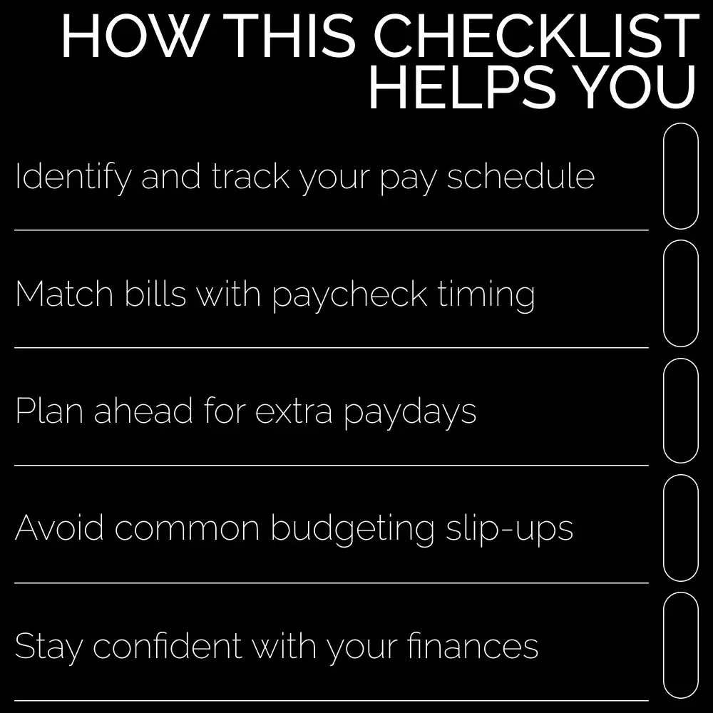 The Biweekly vs. Semi-Monthly Budgeting Checklist | Paycheck Planning Made Simple | Digital Download for Smarter Money Management