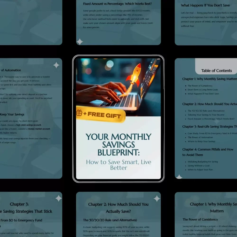 Your Monthly Savings Blueprint: How to Save Smart, Live Better - Digital Guide to Financial Freedom