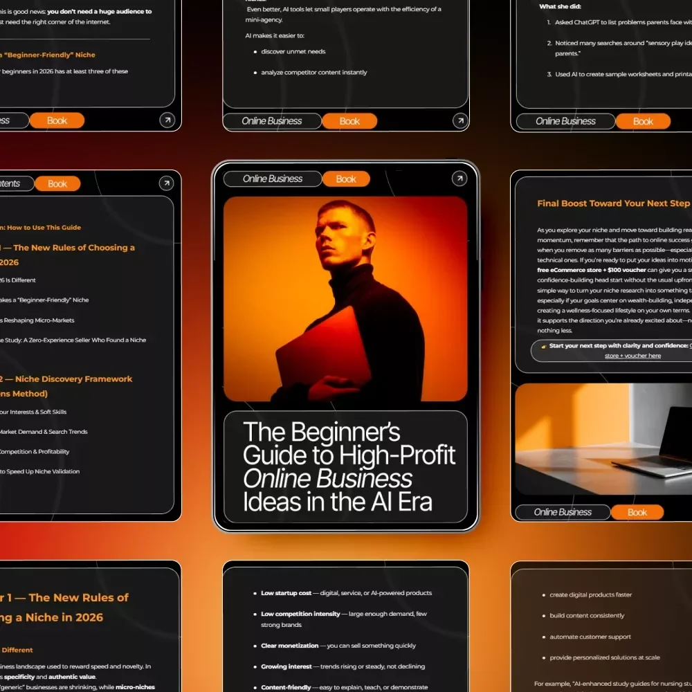 The Beginner’s Guide to High-Profit Online Business Ideas in the AI Era — High-Profit Digital Niches, AI-Ready Micro-Markets, and the Best Niche Ideas for Beginners 2026 | Ebook for New Entrepreneurs