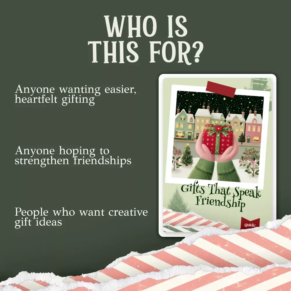 Gifts That Speak Friendship — Digital Guide for Thoughtful, Personal, and Creative Christmas Gifts for Friends | Meaningful Gift Ideas, DIY Inspiration & Heartfelt Messages