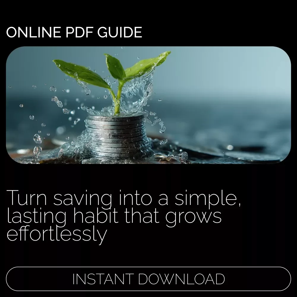 A Simple Guide to Building a Lifelong Savings Habit | Printable Digital Guide | How to Build a Savings Habit for Financial Freedom & Stress-Free Money Management