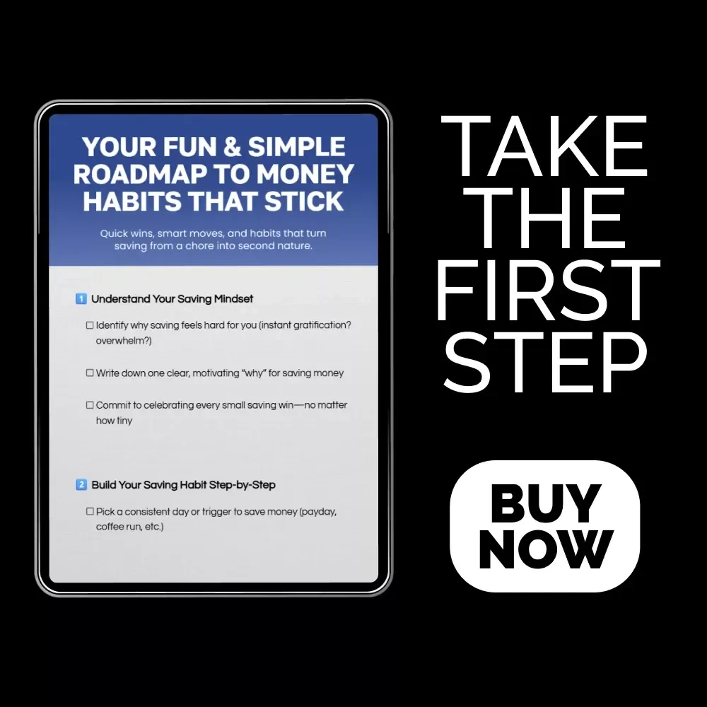Your Fun & Simple Roadmap to Money Habits That Stick | Saving Money Habits Guide, Budgeting Planner, Financial Wellness eBook, Digital Download