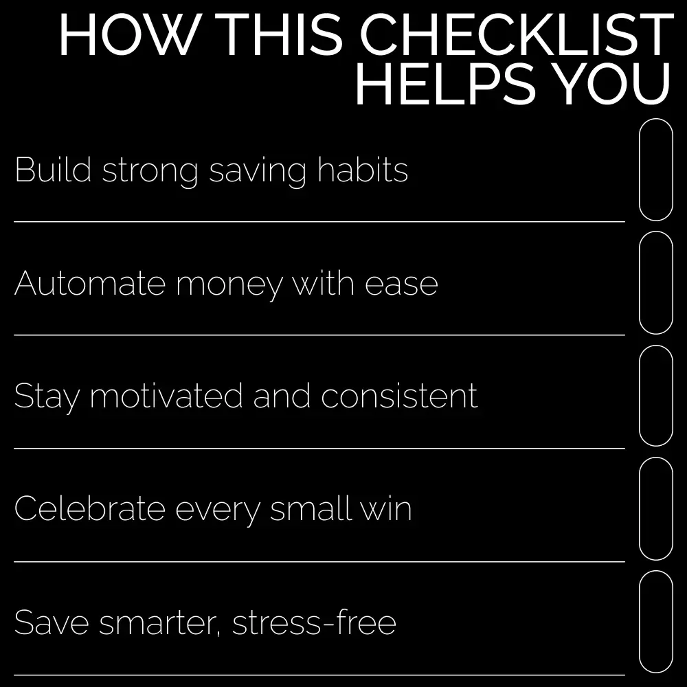 The Spark & Save Checklist | Fun, Simple Steps for Starting a Savings Habit | Printable Money Challenge & Budget Tool | Digital Download