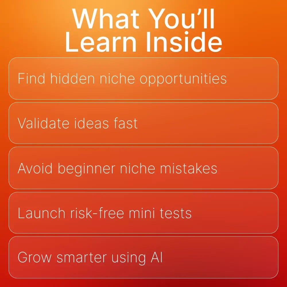 Niche Ideas With Low Competition | Printable Guide for Entrepreneurs, AI-Driven Market Research, Micro-Niche Discovery, Beginner-Friendly Digital Download