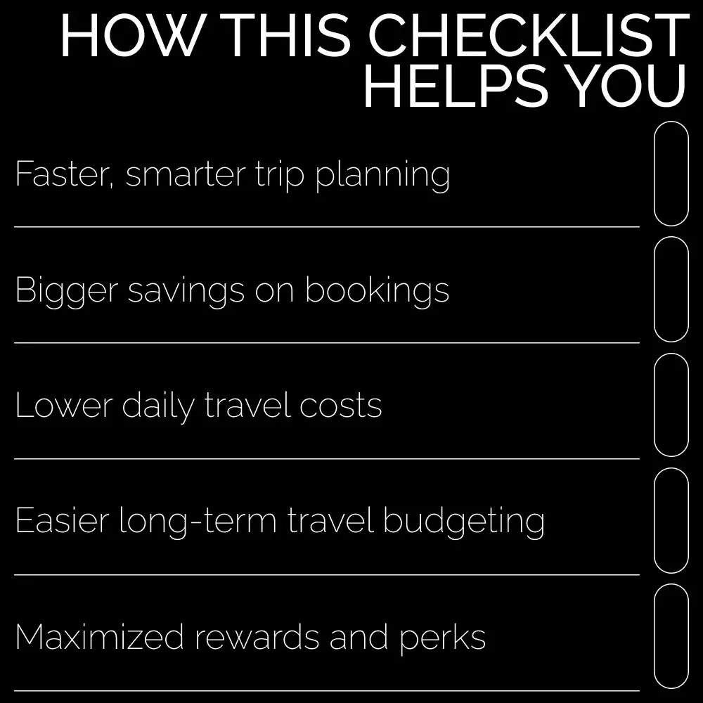 Your Ultimate Travel Savings Checklist: Cut Costs, Live Large – Printable Budget Planner, Travel Savings Guide, How to Cut Travel Costs Checklist, Digital Download for Smart Travelers