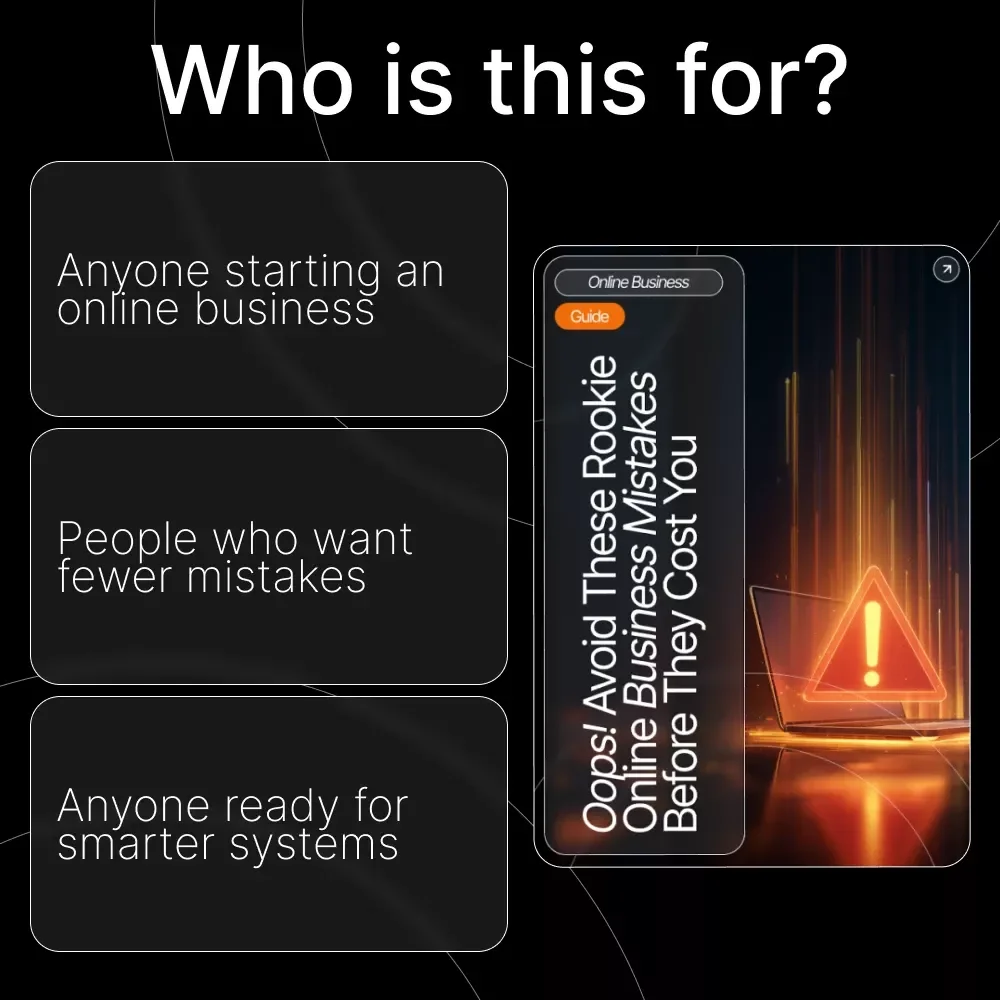 Oops! Avoid These Rookie Online Business Mistakes Before They Cost You – Online Business Guide for Beginners, Digital Download, Entrepreneur Startup Helper, Avoid online business mistakes beginners make