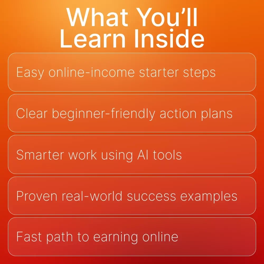 Your Beginner’s Guide to Earning Online – Beginner Steps for First Online Income | Digital Download eBook for New Online Earners