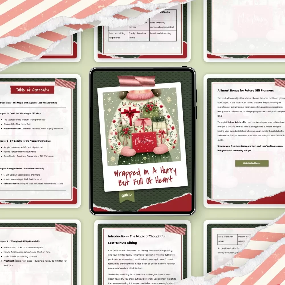 Wrapped in a Hurry But Full of Heart – Last Minute Christmas Gift Ideas Guide | Thoughtful Fast-Gifting eBook for Busy Shoppers