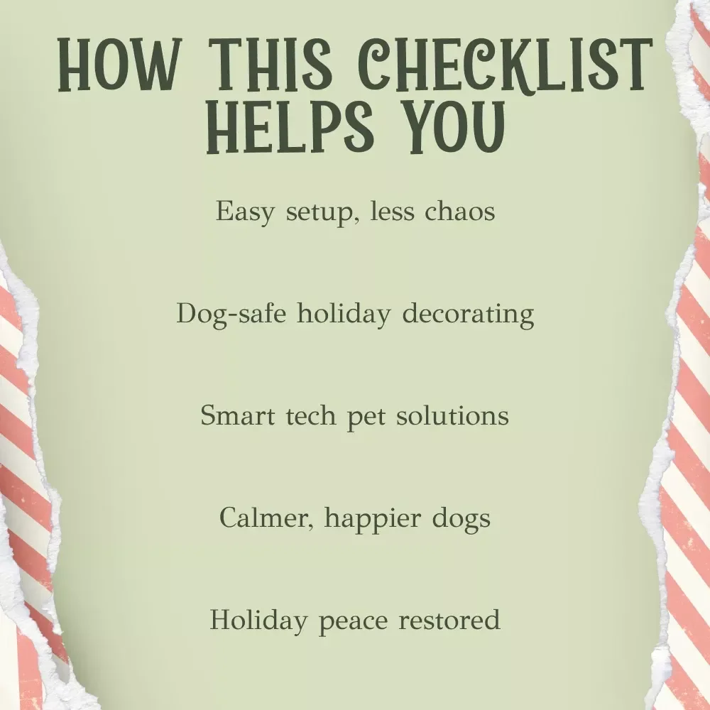 How to Keep Big Dogs Out of Your Christmas Tree – Printable Holiday Pet Safety Checklist | Digital Download Guide for Dog Owners