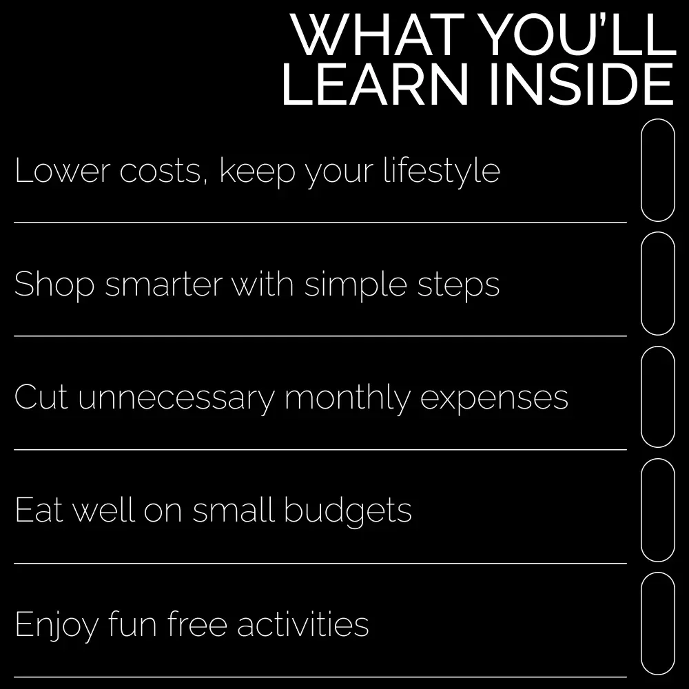 Cutting Costs Without Cutting Comfort: Enjoying Life While Saving Money | Budget-Friendly Living eBook | How to cut expenses without sacrificing lifestyle Guide for Smart Savers