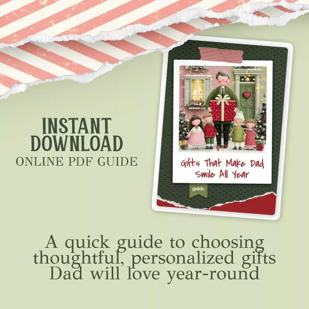 Gifts That Make Dad Smile All Year – Printable Guide for Thoughtful Christmas Gifts for Dad, Gift Ideas Workbook, eBook for Meaningful Gifting