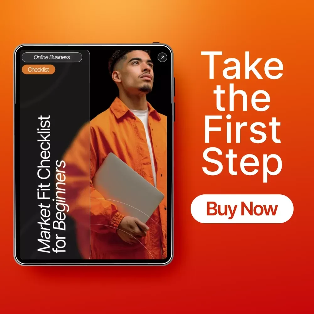 Market Fit Checklist for Beginners | Digital Download Business Guide for Entrepreneurs, Startups & Small Business Owners | Market Validation Workbook