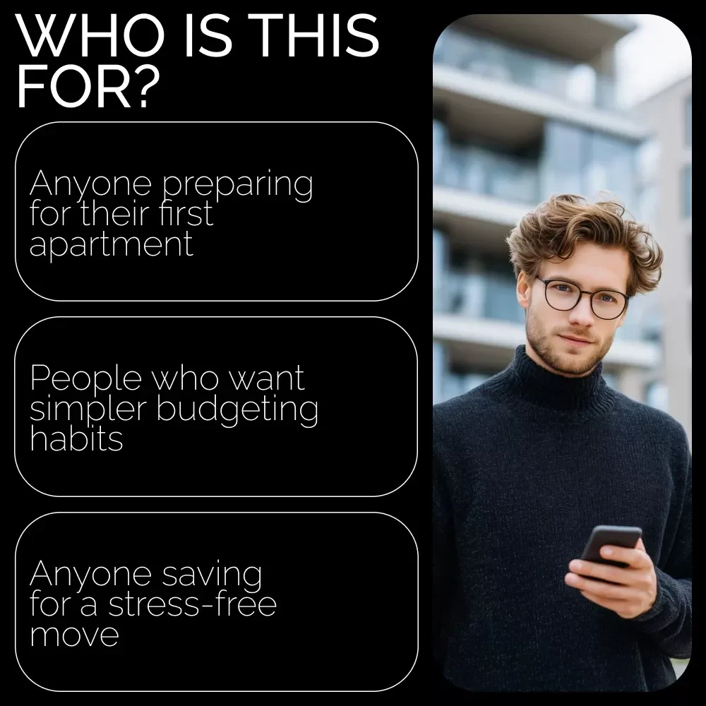 Your No-Stress Guide to Affording an Apartment | Budgeting Planner eBook, Beginner Savings Guide, Printable Digital Download for How to Save for an Apartment