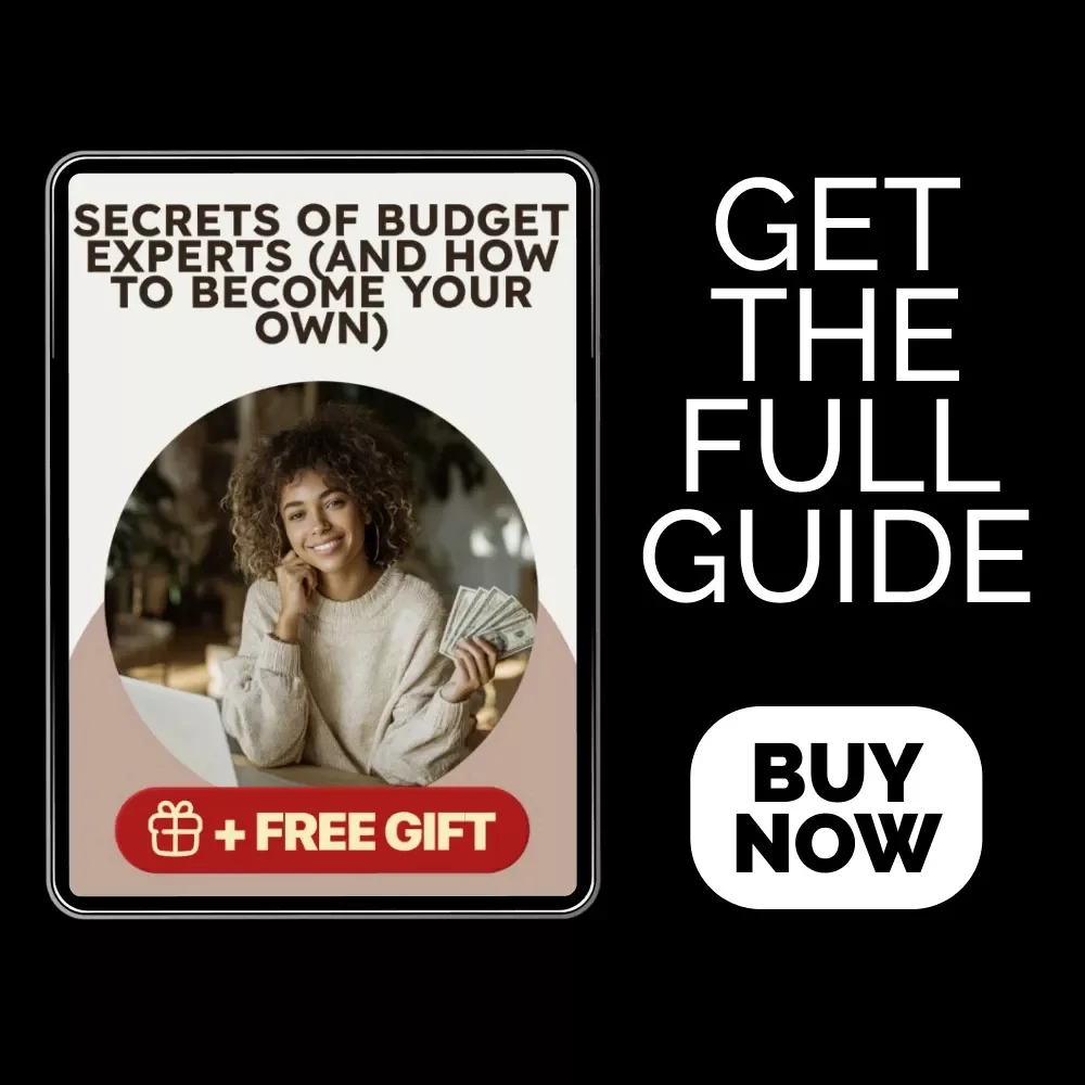 Secrets of Budget Experts (and How to Become Your Own) | Printable Money Management Guide, Budget Experts Digital Download, Financial Planning eBook