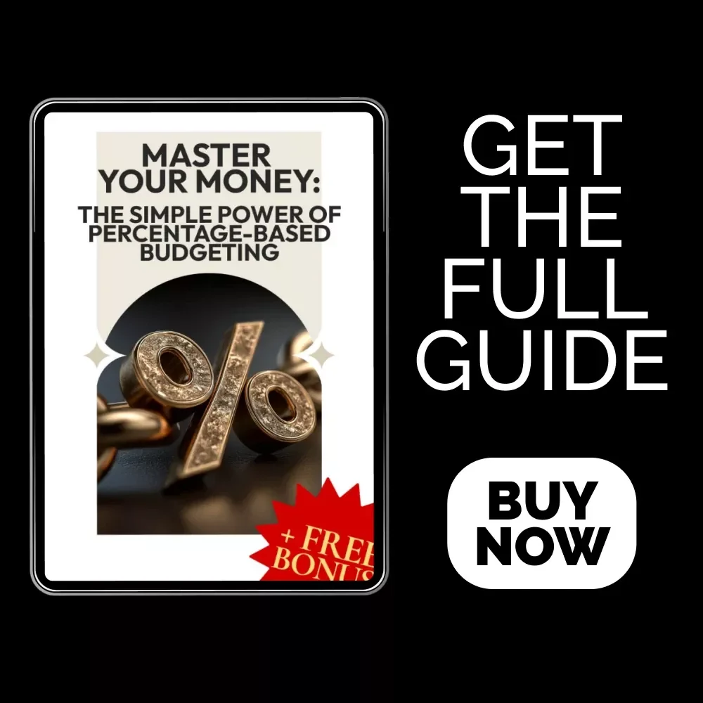 Master Your Money: The Simple Power of Percentage-Based Budgeting Guide – Printable Financial Planner, Budget Percentages Method, How to Budget Percentages System for Beginners