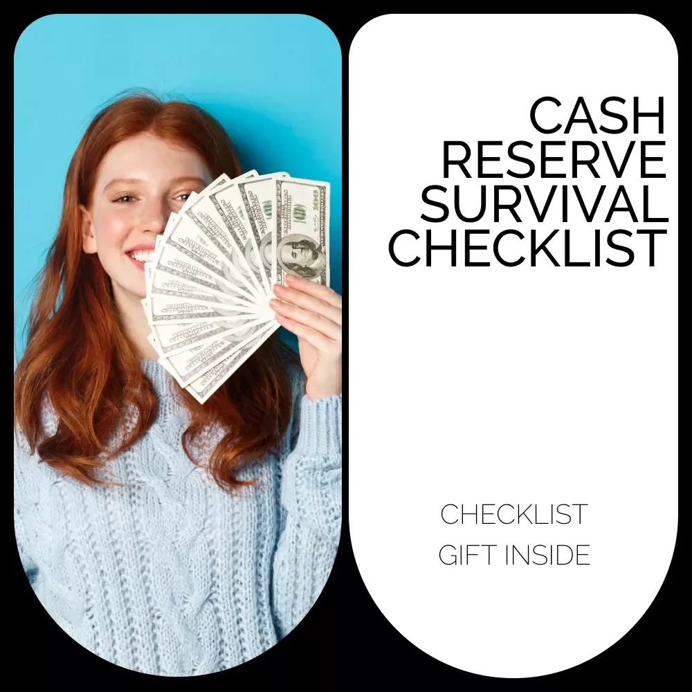Cash Reserve Survival Checklist | Digital Finance Guide for Building a Cash Reserve | Emergency Fund Planner for Saving Smarter & Stress-Free Living