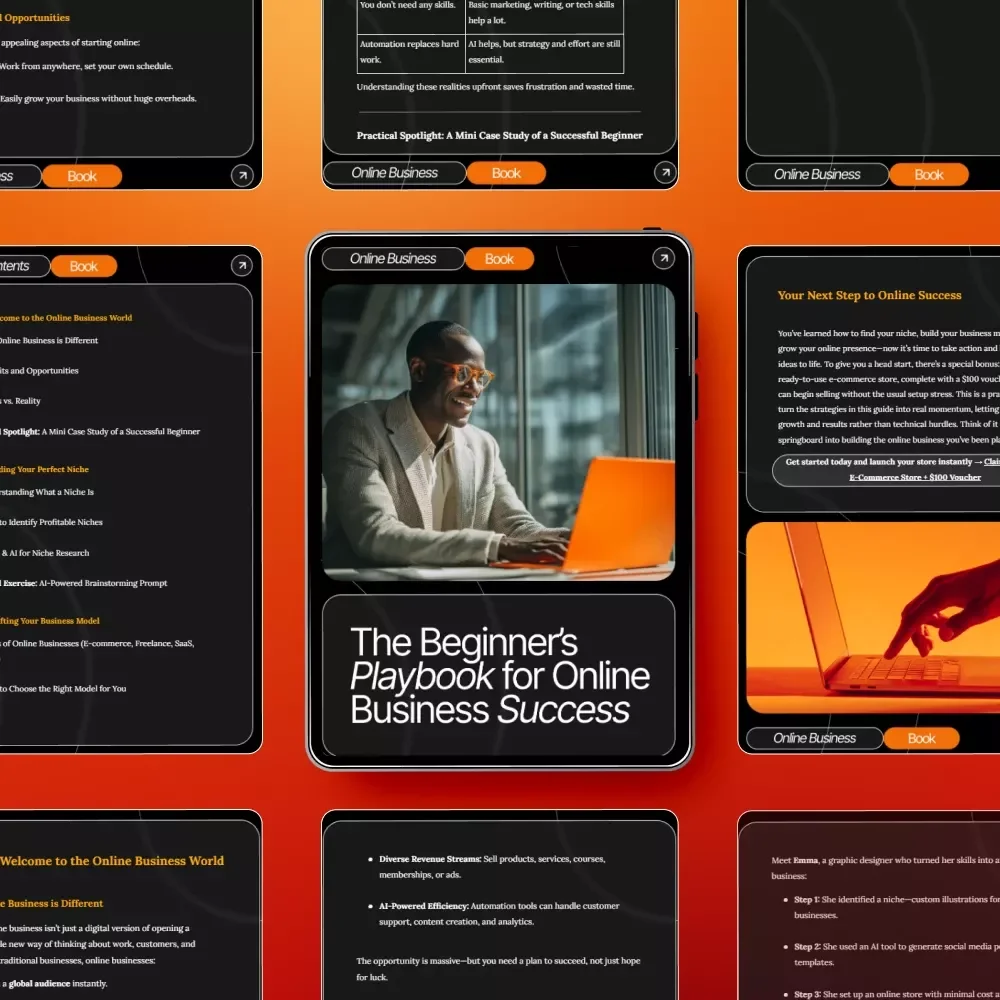 The Beginner’s Playbook for Online Business Success | Online Business Basics for Beginners eBook | Digital Download Startup Guide for New Entrepreneurs