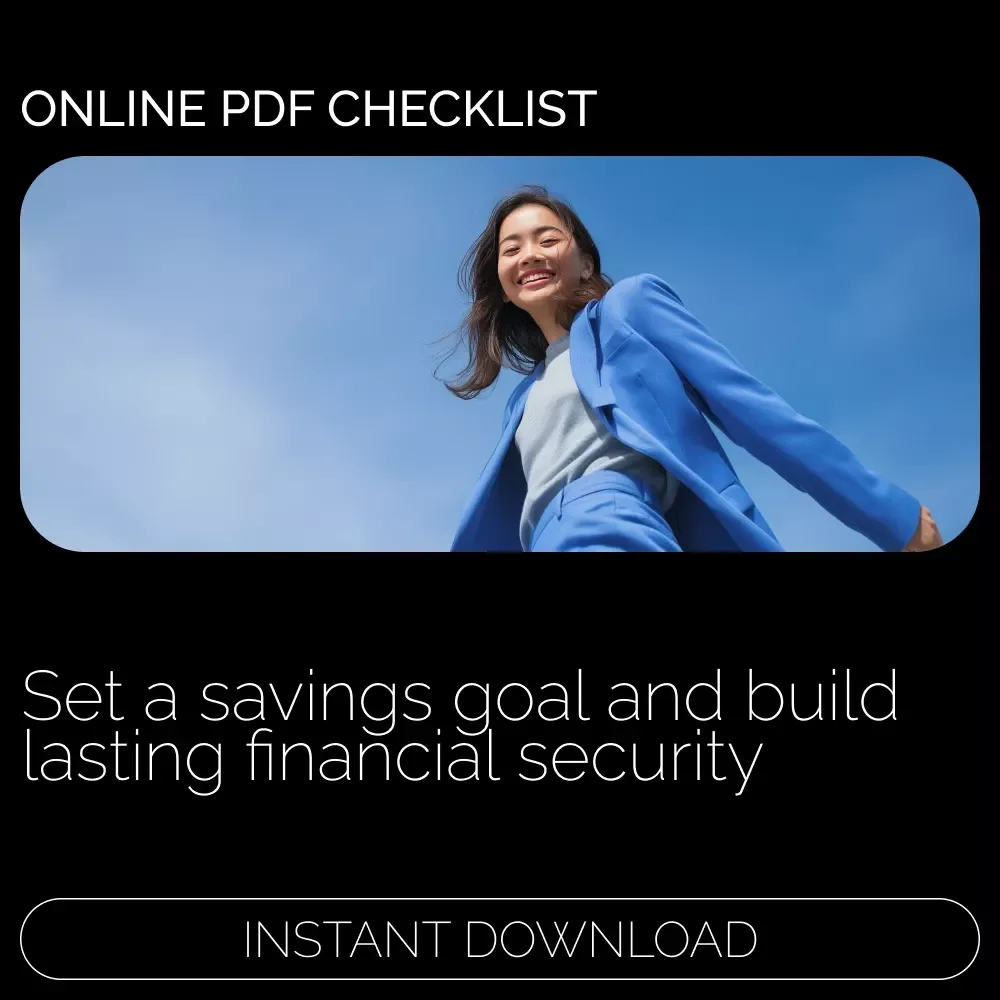 The Safety Net Starter: Your Savings Target Checklist | Printable Financial Planner | Easy Step-by-Step Savings Tracker | Build a Real Savings Target for Financial Security