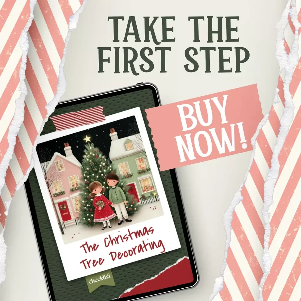 The Christmas Tree Decorating Checklist | Printable Holiday Guide | Step-by-Step How to Decorate a Christmas Tree | Festive Home Styling eBook