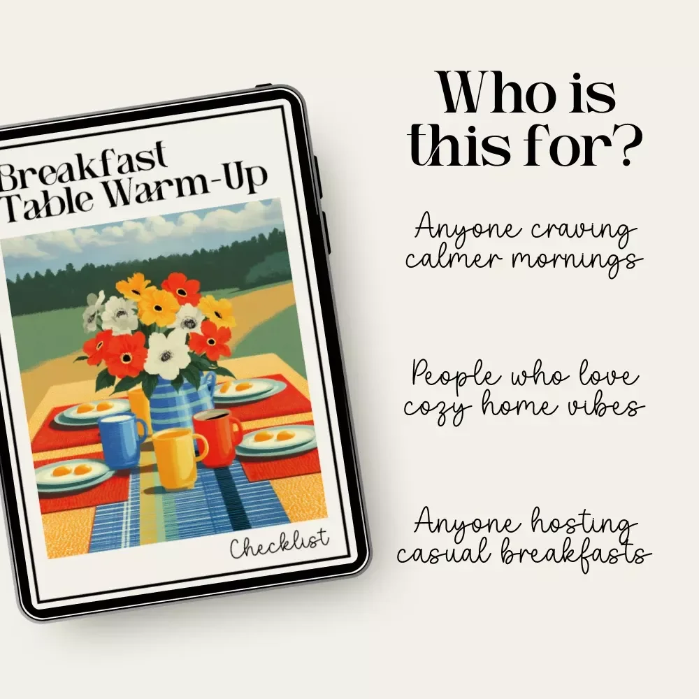 Breakfast Table Warm-Up Checklist