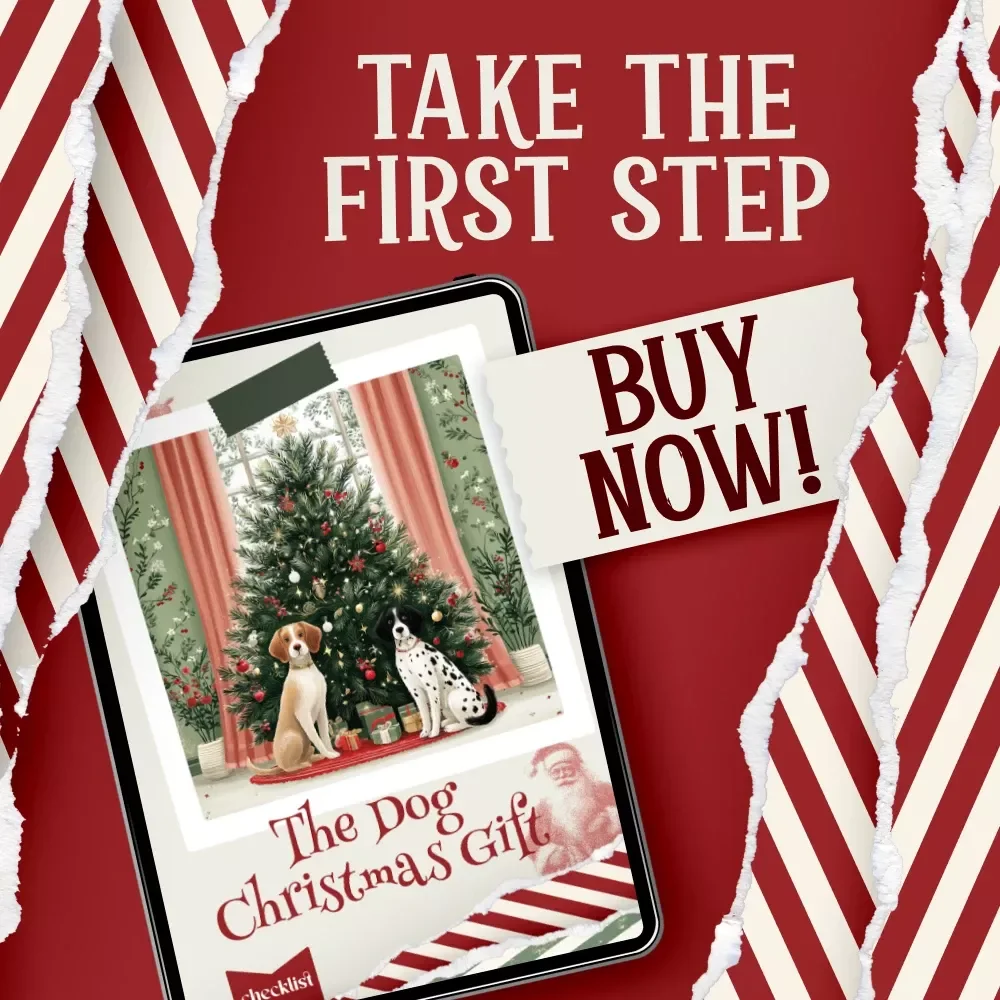 The Dog Christmas Gift Checklist | Holiday Pet Guide | Festive christmas gifts ideas for dogs | Printable Digital Download for Dog Lovers