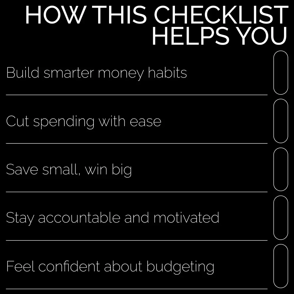 Broke? No Problem! The Fun, No-Stress Budget Survival Checklist | Digital Money Guide on How to Budget When You’re Broke | Printable Financial Planner for Saving with Ease
