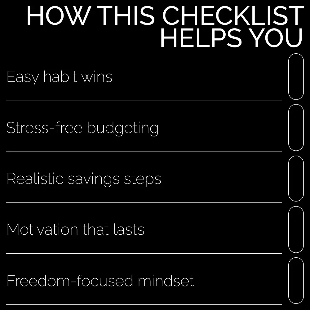 The “Broke but Building” Checklist | Save Money Without a High Salary | Budgeting Guide, Savings Planner, Financial Mindset Printable