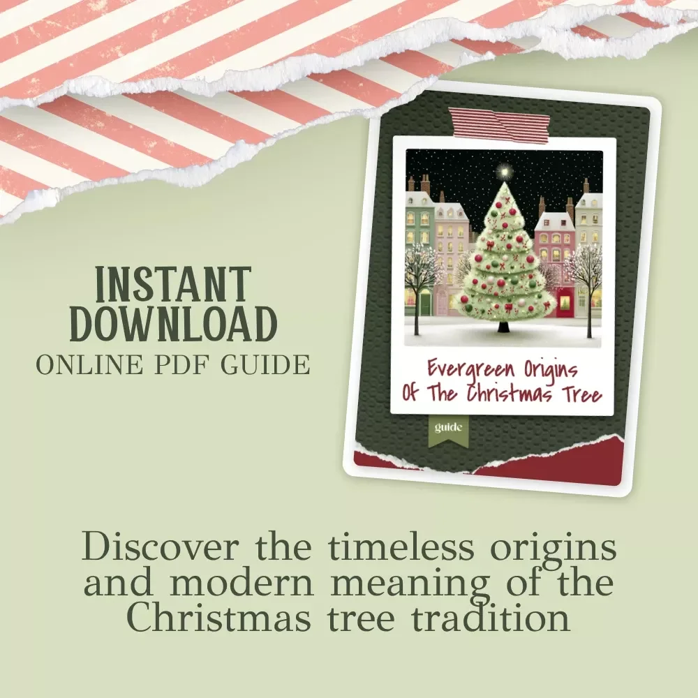 Evergreen Origins of the Christmas Tree | Historical Christmas Guide | Digital Download eBook on where did the christmas tree originate | Holiday Traditions & Winter Symbolism
