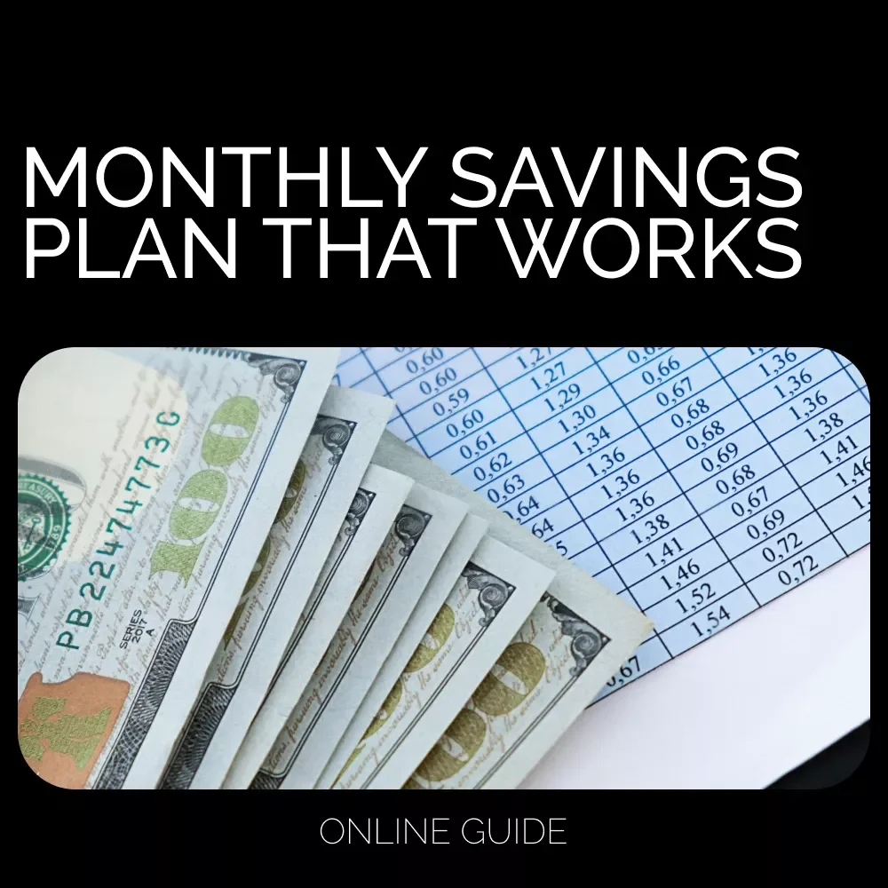 The Guide to Building a Monthly Savings Plan That Works | Step-by-Step eBook for Creating the Best Monthly Savings Plan | Digital Download for Smarter Money Habits