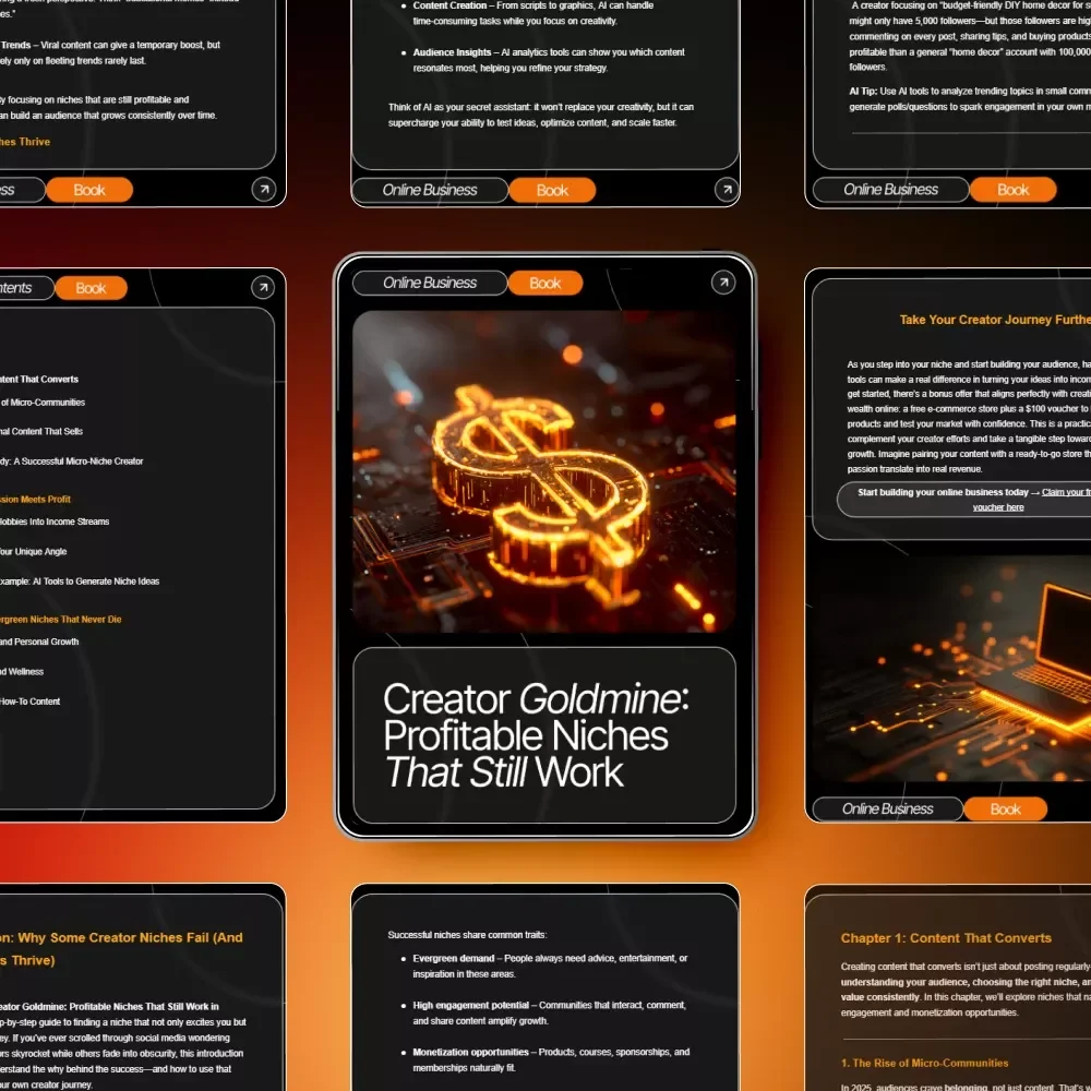 Creator Goldmine: Profitable Niches That Still Work – High-Demand Creator Niches That Still Work | Digital Ebook for Content Creators, Influencers & Online Entrepreneurs