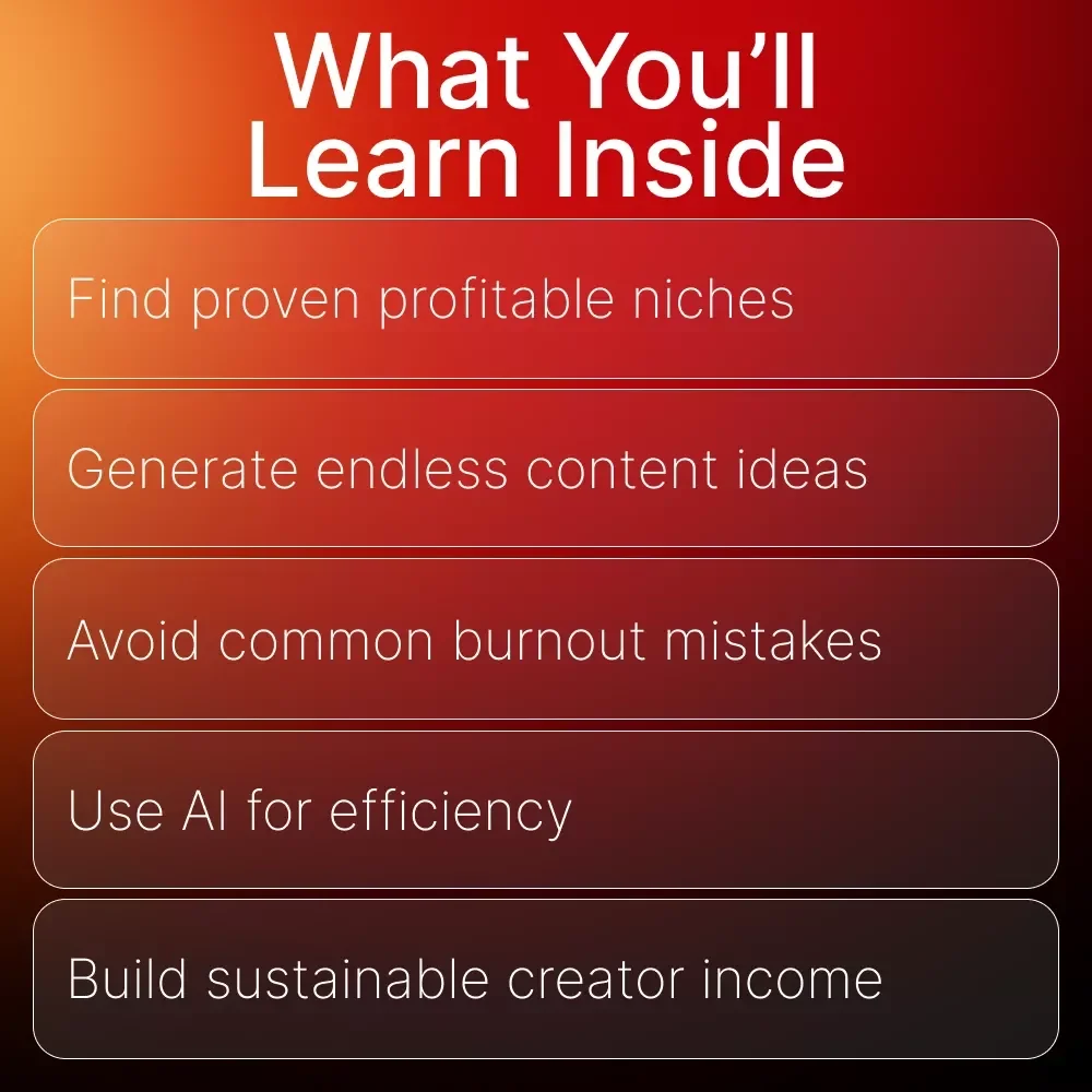 Creator Goldmine: Profitable Niches That Still Work – High-Demand Creator Niches That Still Work | Digital Ebook for Content Creators, Influencers & Online Entrepreneurs