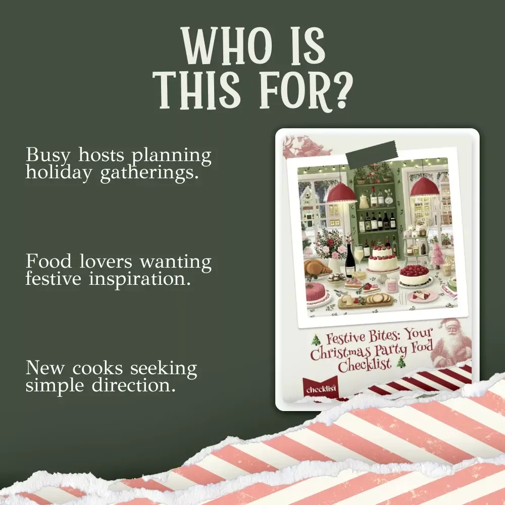 Festive Bites: Your Christmas Party Food Checklist 🎄 | Ultimate Holiday Menu Planner | Instant Digital Download | christmas party food ideas Guide