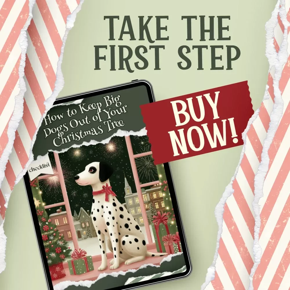 How to Keep Big Dogs Out of Your Christmas Tree – Printable Holiday Pet Safety Checklist | Digital Download Guide for Dog Owners