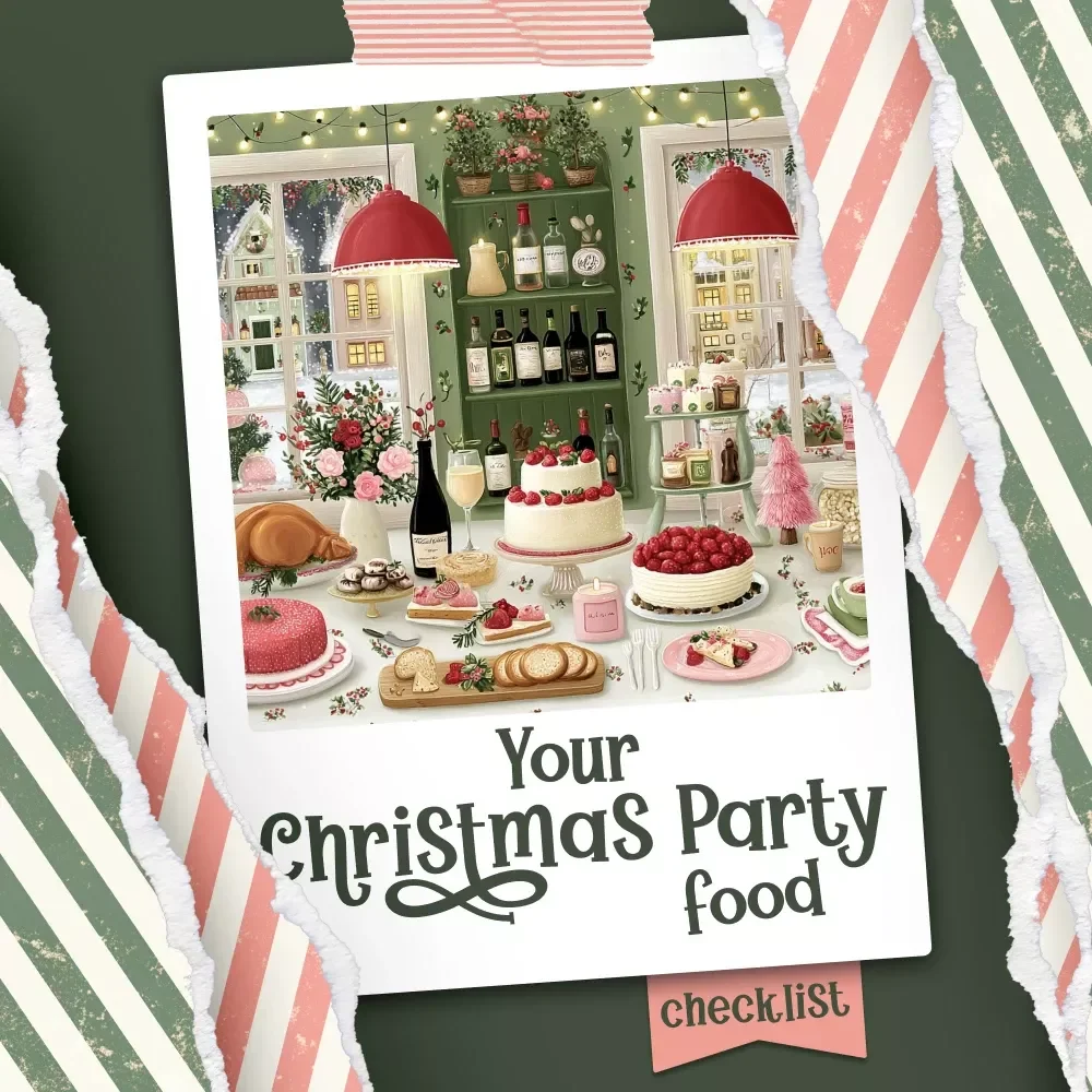 Festive Bites: Your Christmas Party Food Checklist 🎄 | Ultimate Holiday Menu Planner | Instant Digital Download | christmas party food ideas Guide