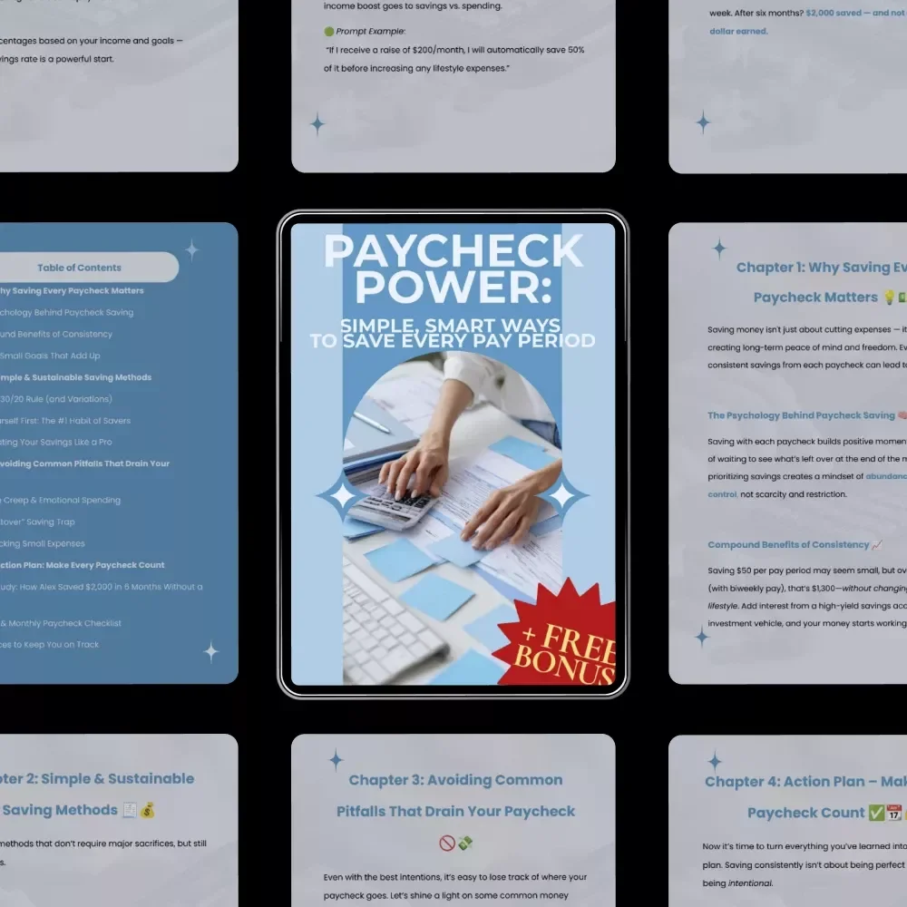 Paycheck Power: Simple, Smart Ways to Save Every Pay Period | Digital Savings Guide for Budget Success