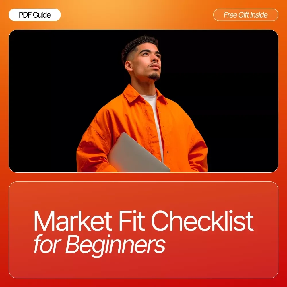Market Fit Checklist for Beginners | Digital Download Business Guide for Entrepreneurs, Startups & Small Business Owners | Market Validation Workbook